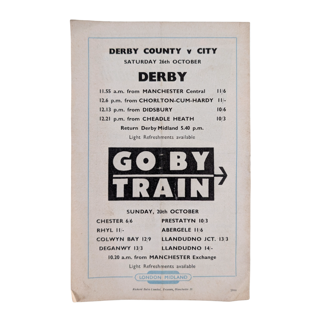 Football League First Division 1963/64 - Manchester City vs Preston North End
