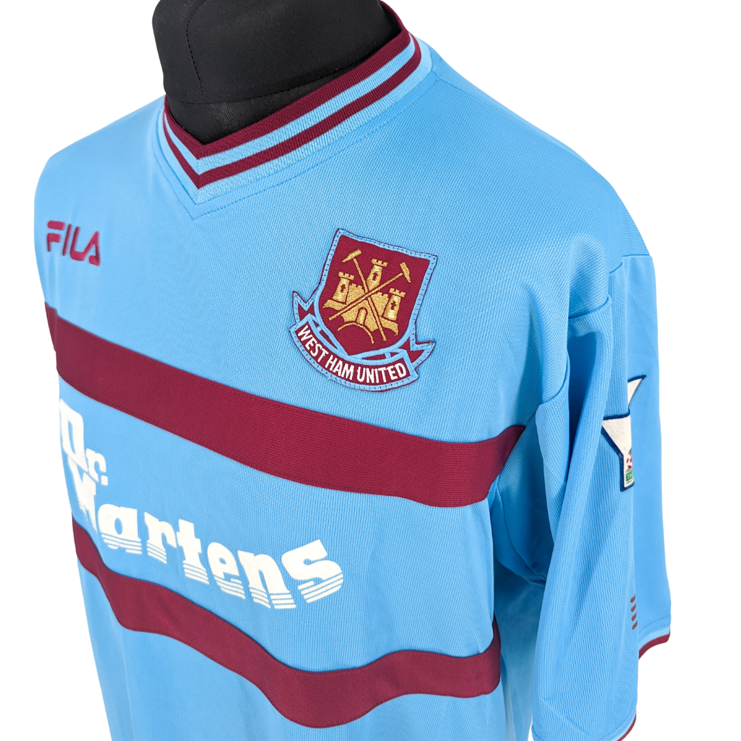 West Ham United away football shirt 2001/03