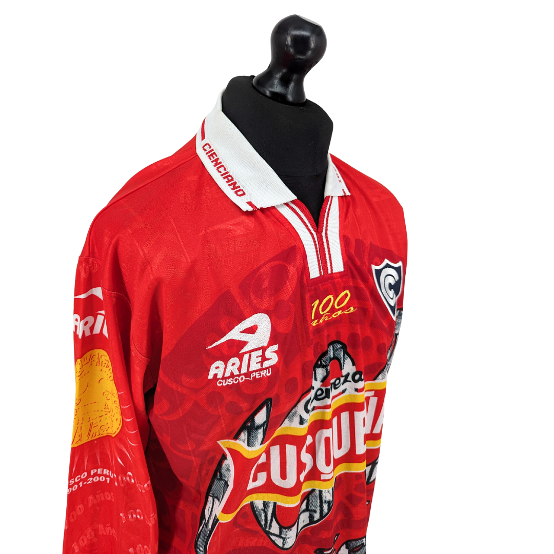 Club Cienciano centenary home football shirt 2001/02 - (XL)