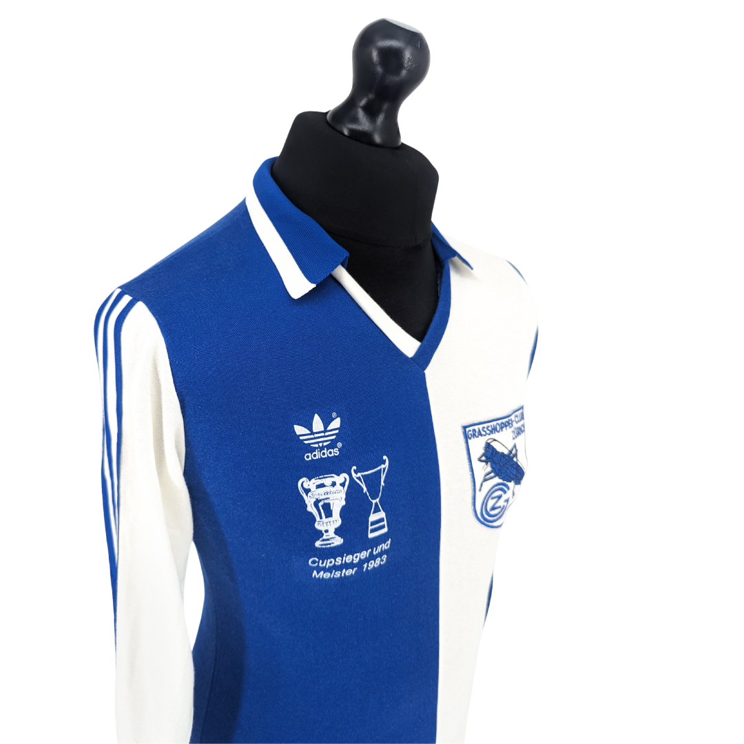 Grasshopper Club Zürich 'Cupseiger und Meister' home football shirt 1983