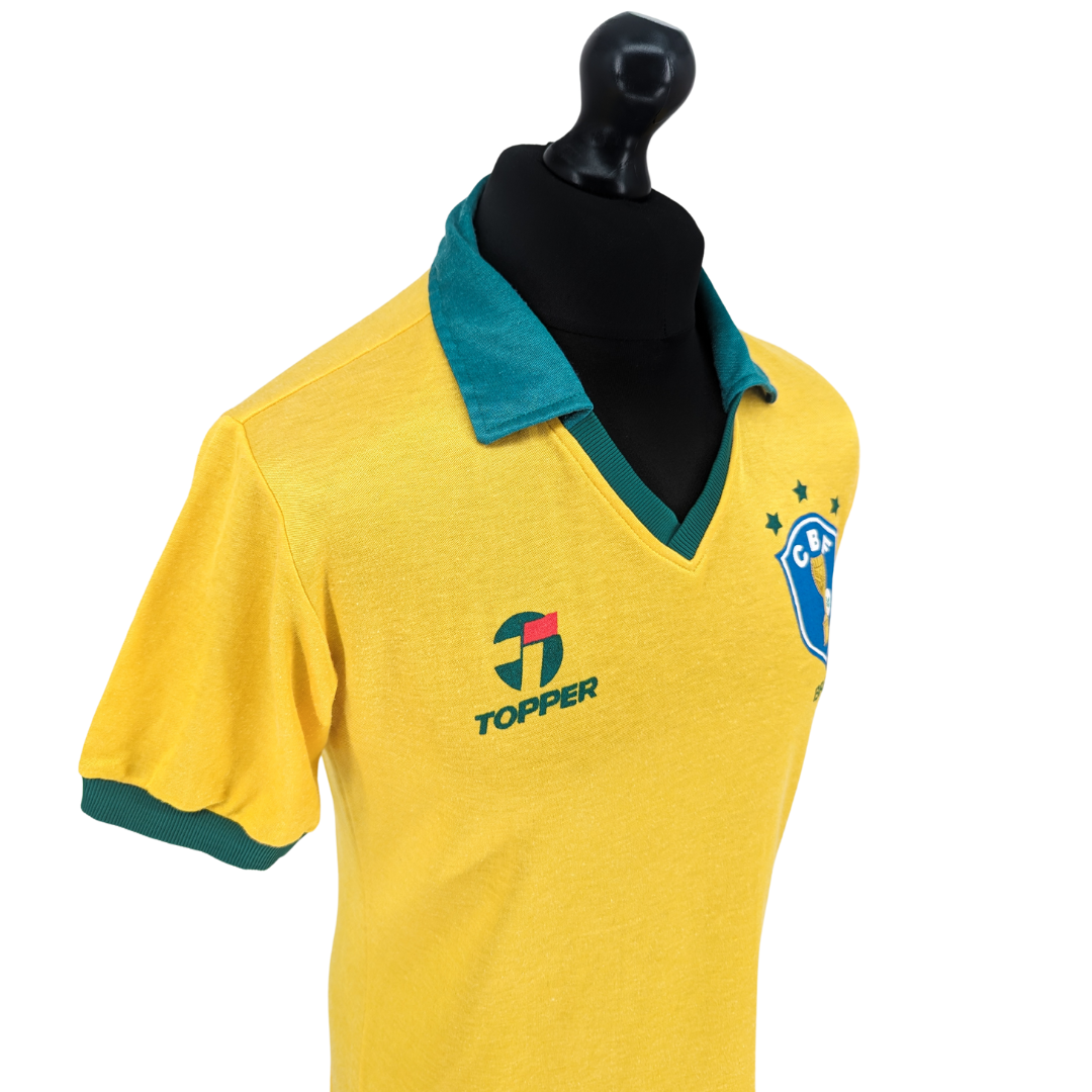 Brazil home football shirt 1985/88 - (S)