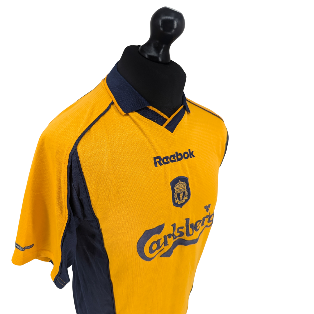 Liverpool away football shirt 2000/02 - (S)