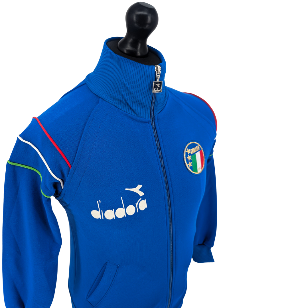 Italy training football jacket 1986/88 - (XS)