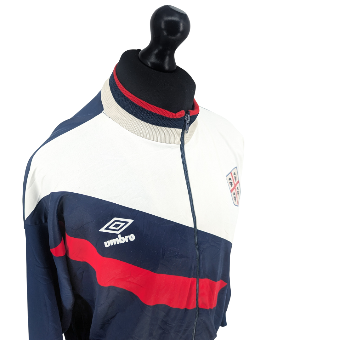 Cagliari training football jacket 1990/91 - (M)