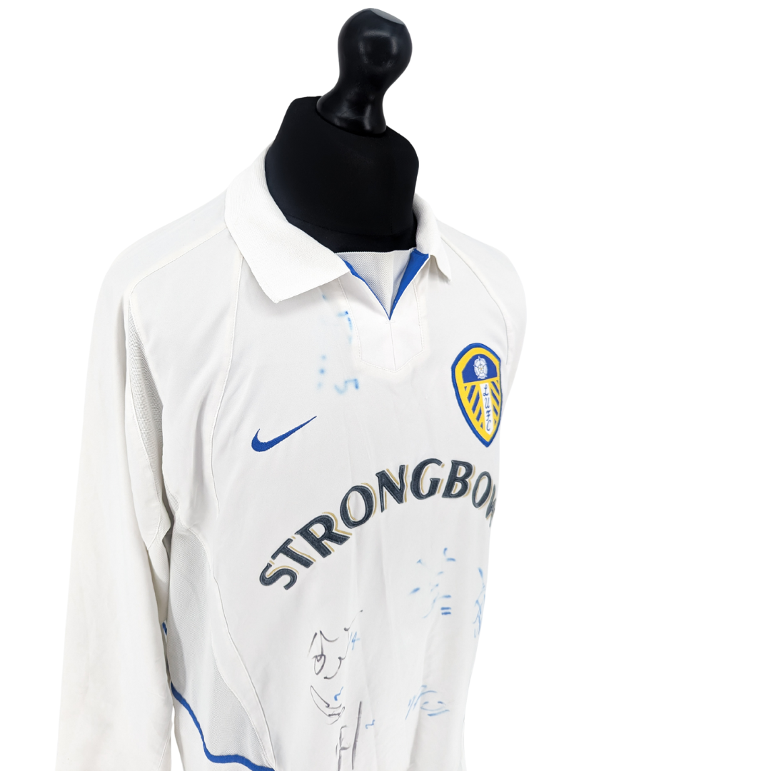 Leeds United signed home football shirt 2002/03