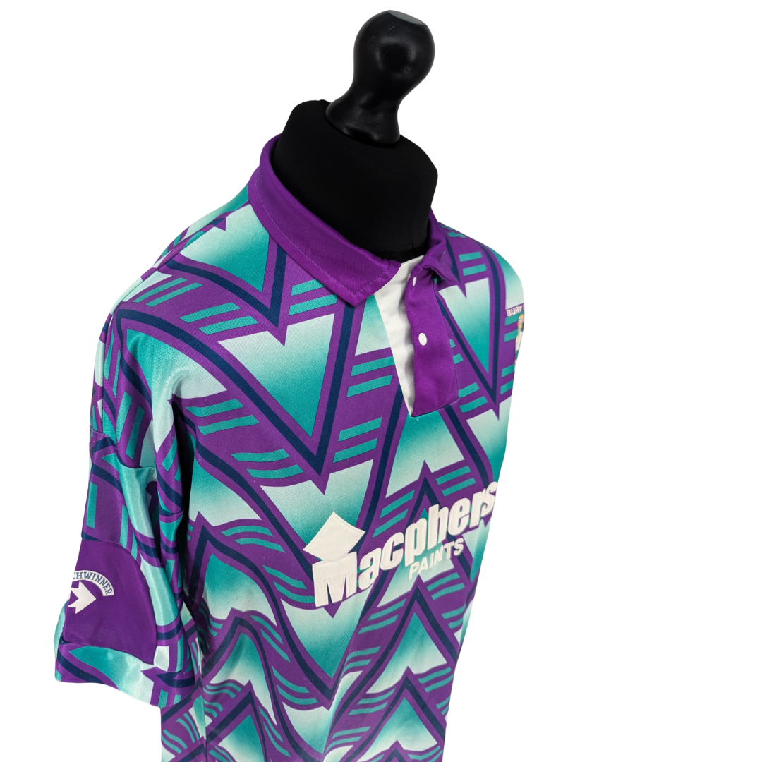 Bury away football shirt 1992/93