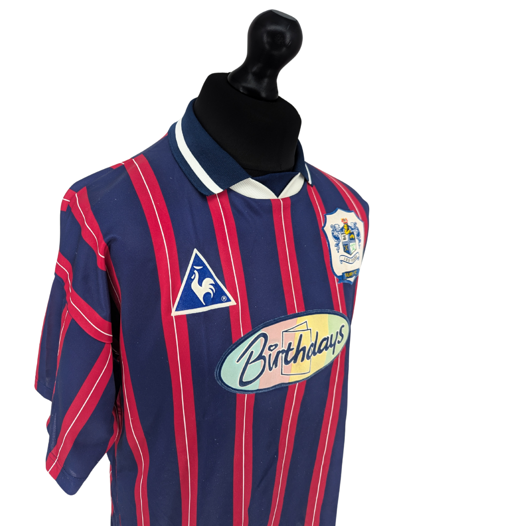 Bury away football shirt 1996/97