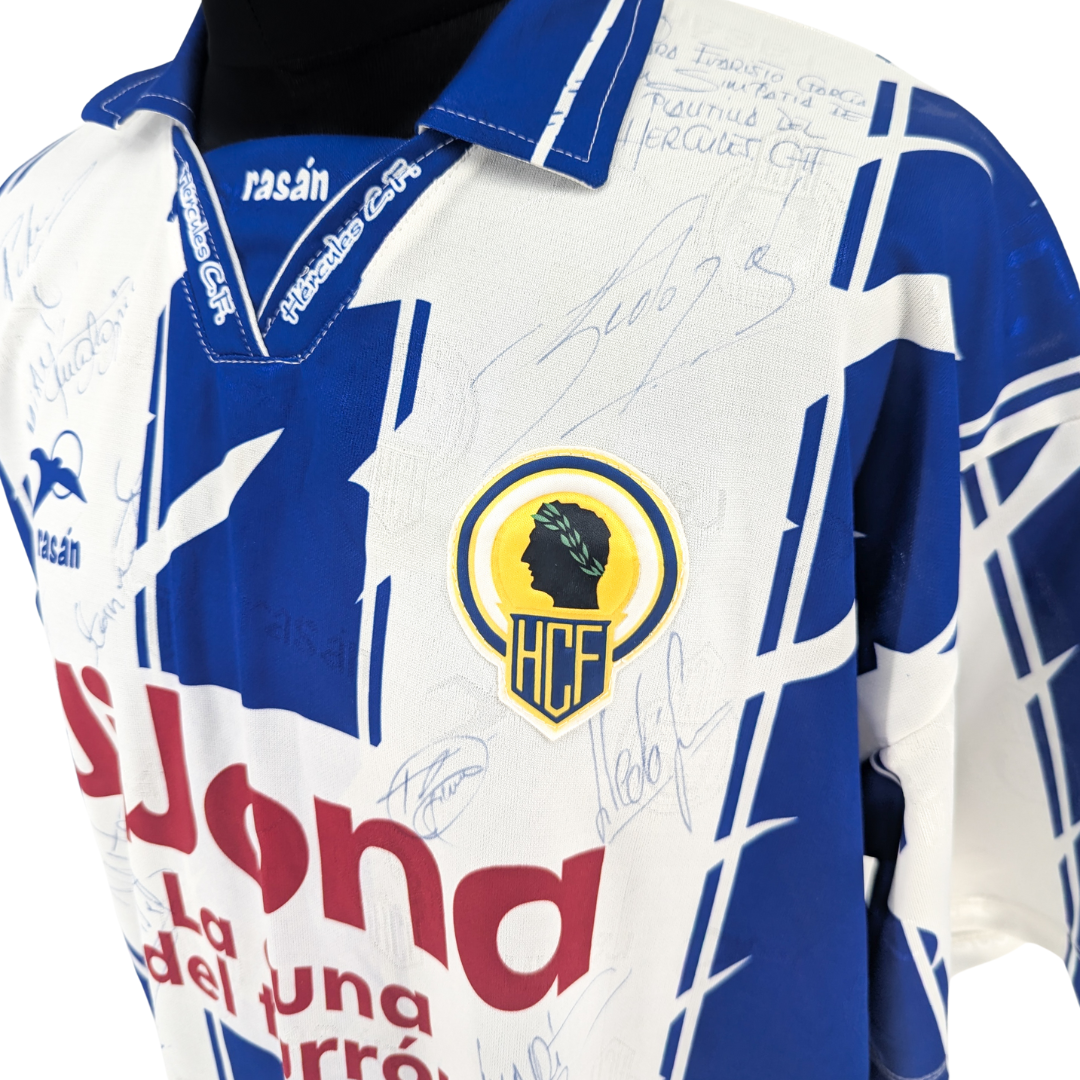 Hercules signed home football shirt 1996/97 - (XXL)