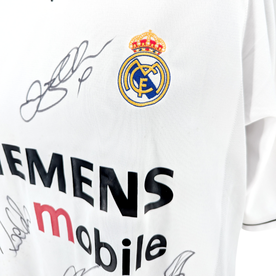 Real Madrid signed home football shirt 2003/04 - (XL)