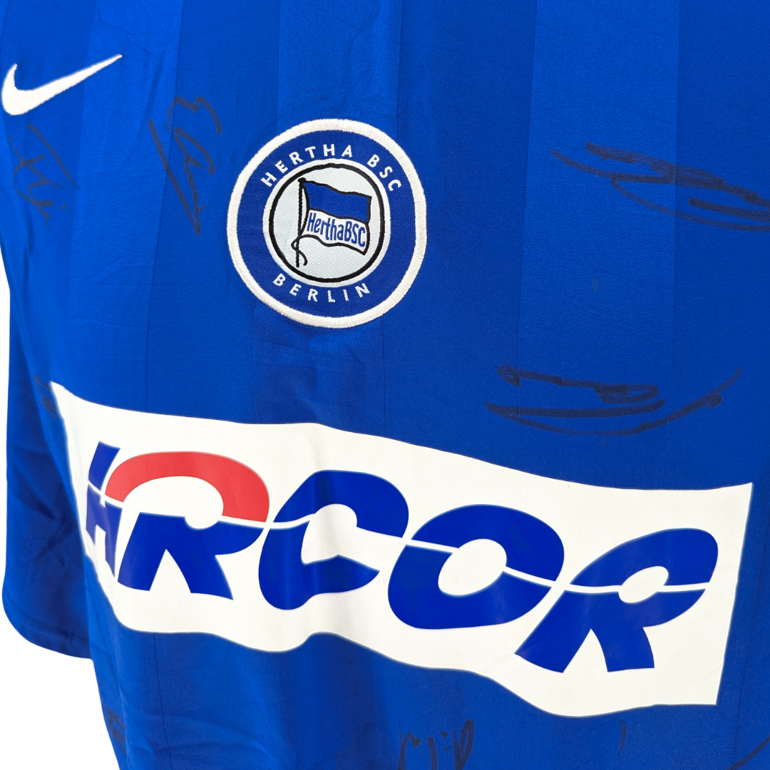 Hertha Berlin signed home football shirt 2005/06 - (XL)