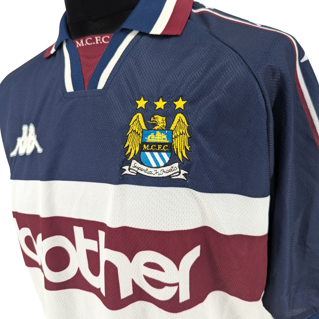Manchester City away football shirt 1997/99 - (L)