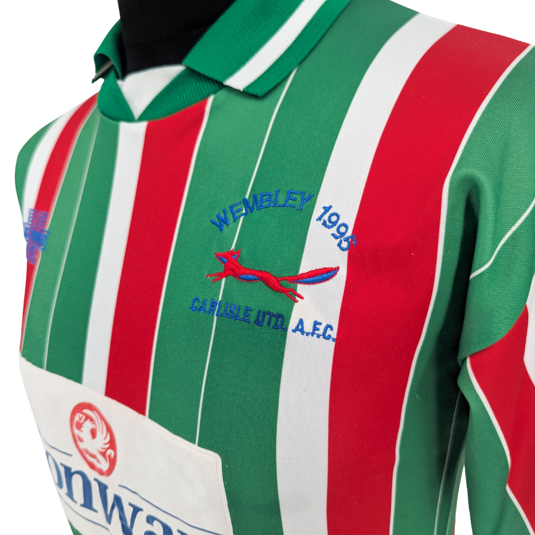 Carlisle United 'Wembley' away football shirt 1995 - (S)