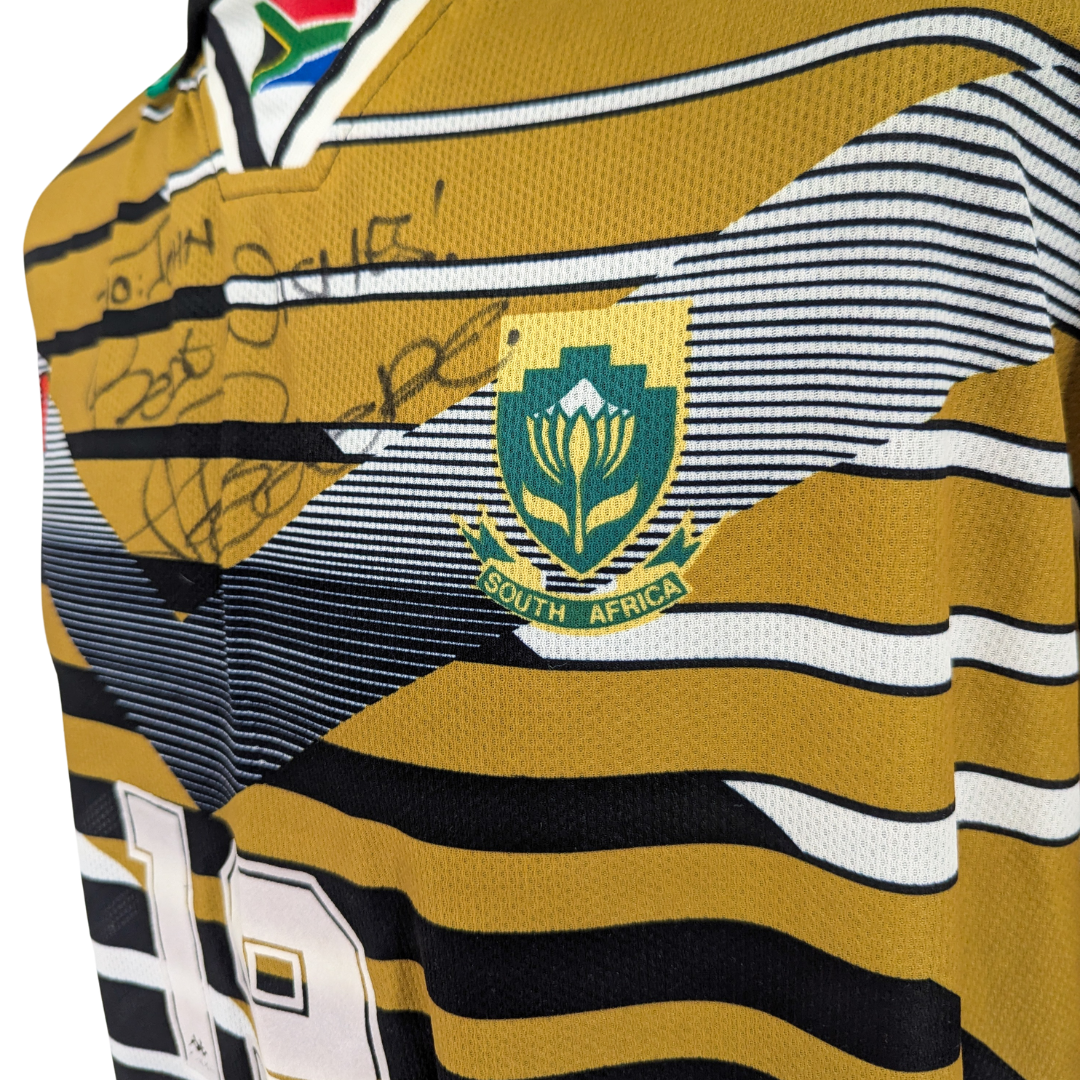 South Africa signed home football shirt 1993/97 - (XL)