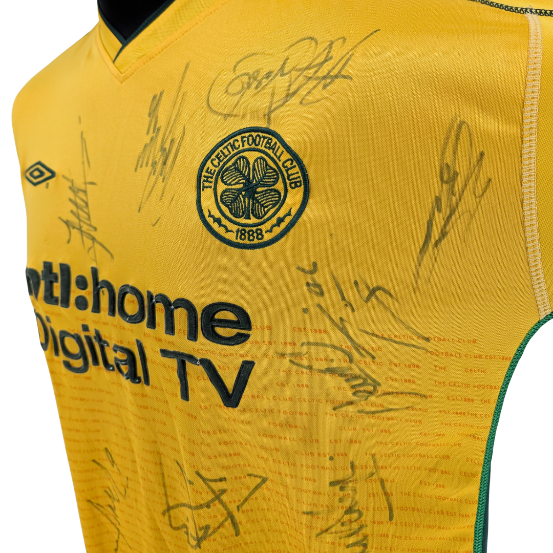 Celtic signed away football shirt 2002/04 - (L)