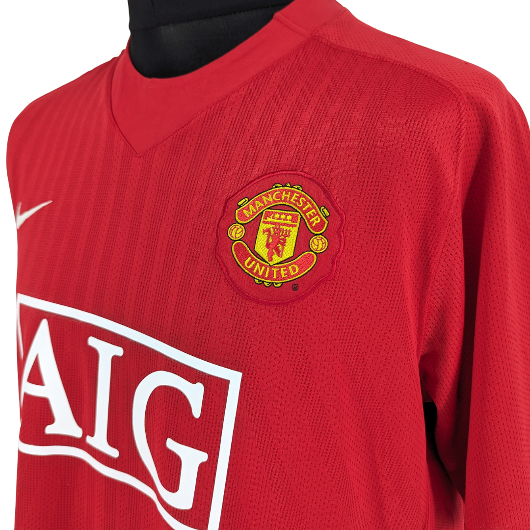 Manchester United home football shirt 2007/09