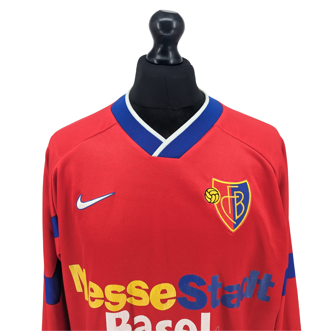 FC Basel home football shirt 1997/98 - (XL)