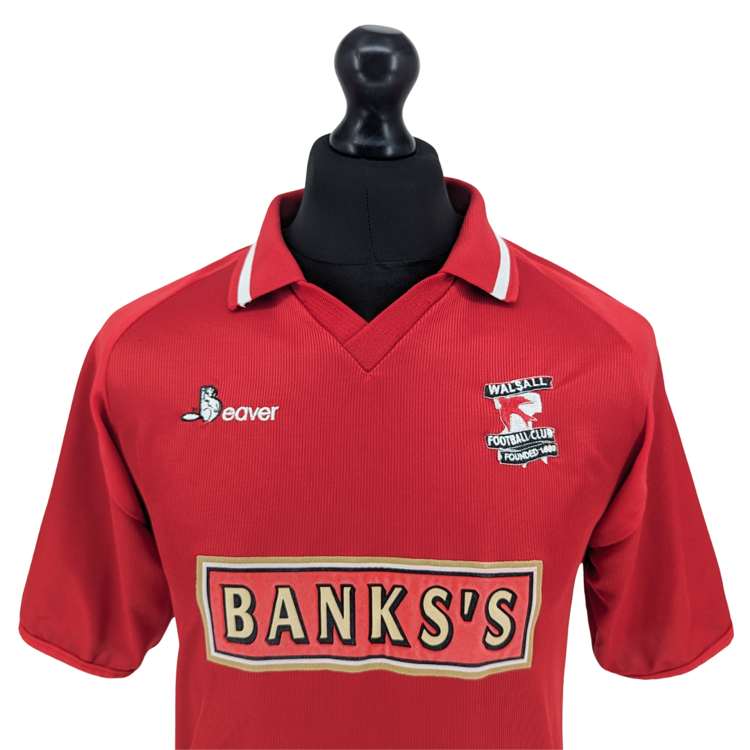 Walsall home football shirt 2001/02 - (S)