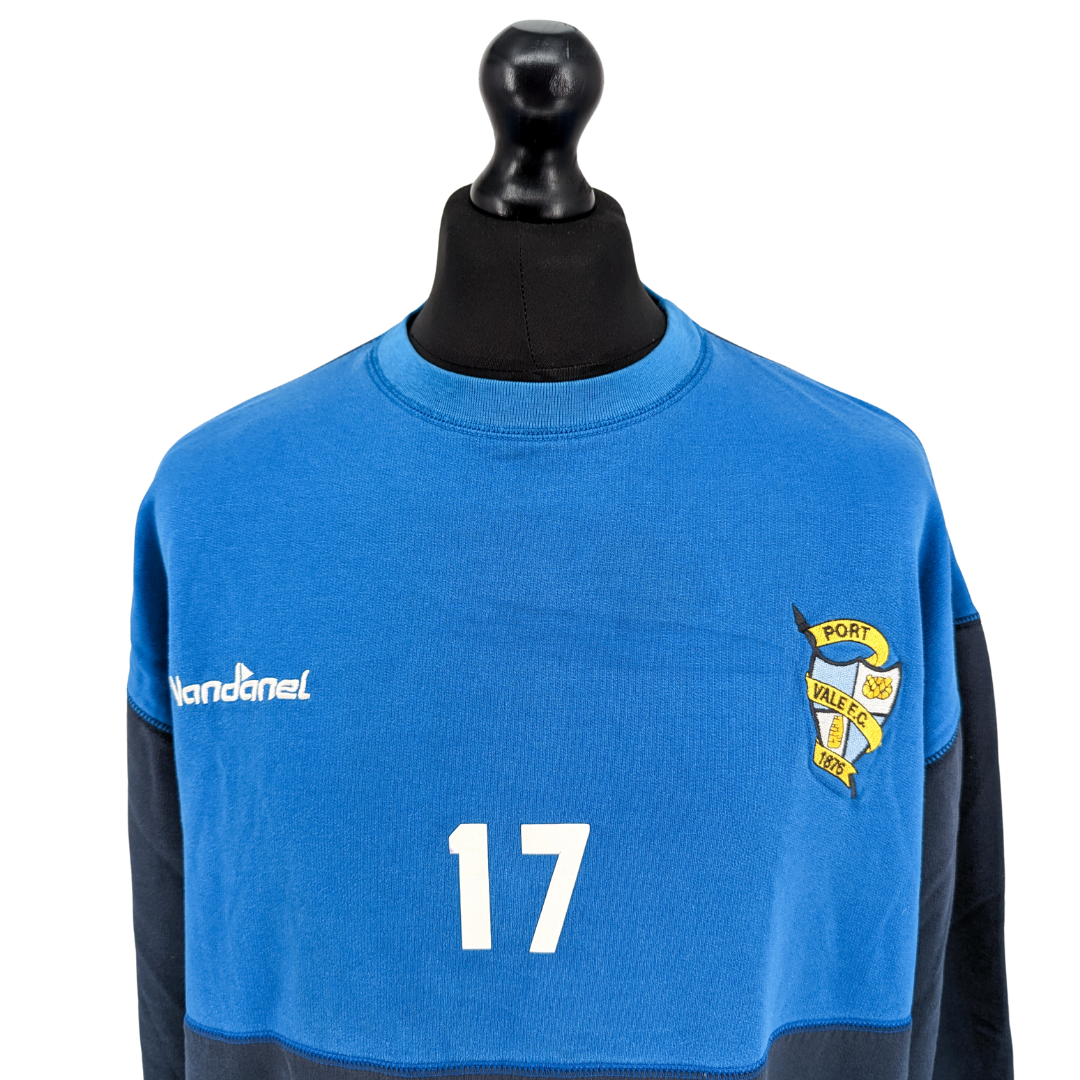 Port Vale training football sweatshirt 2001/02 - (L)