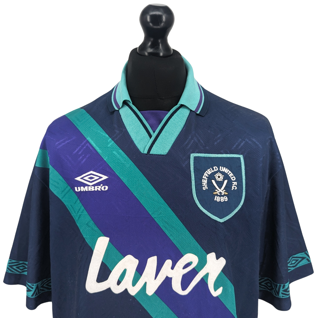 Sheffield United away football shirt 1993/95 - (XL)