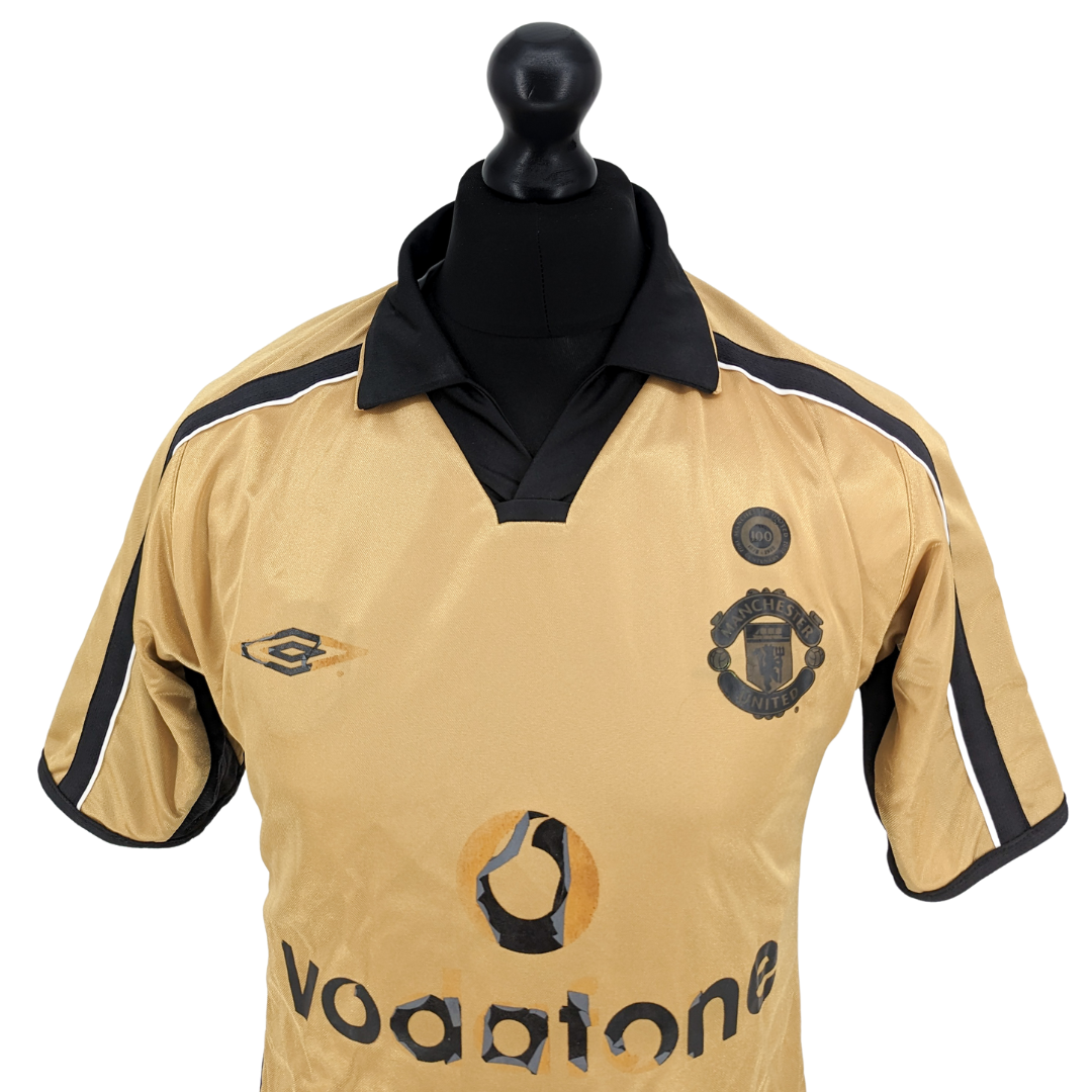 Manchester United centenary away football shirt 2001/02