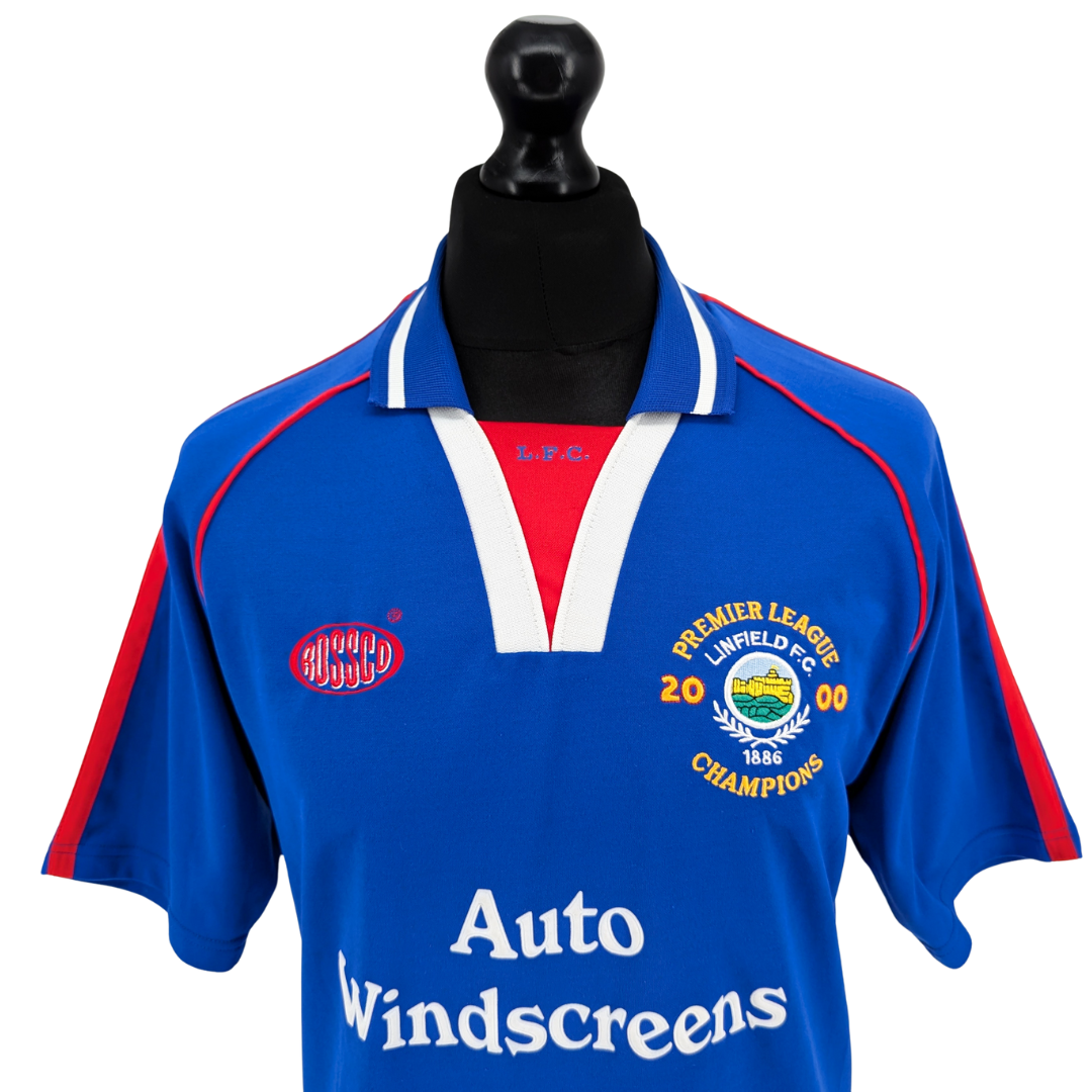 Linfield home football shirt 2000/01 - (S)