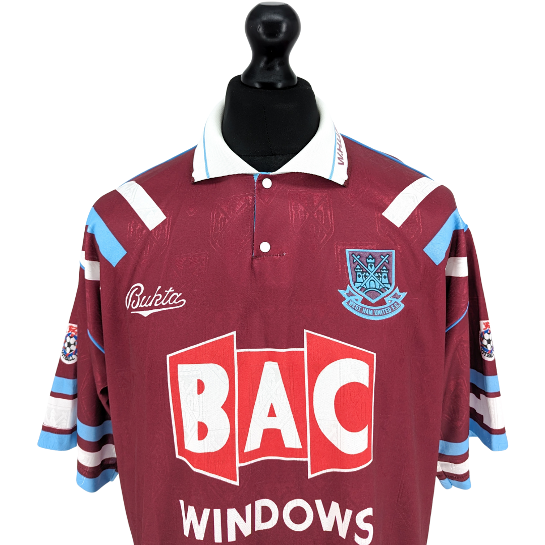 West Ham United home football shirt 1991/92 - (L)