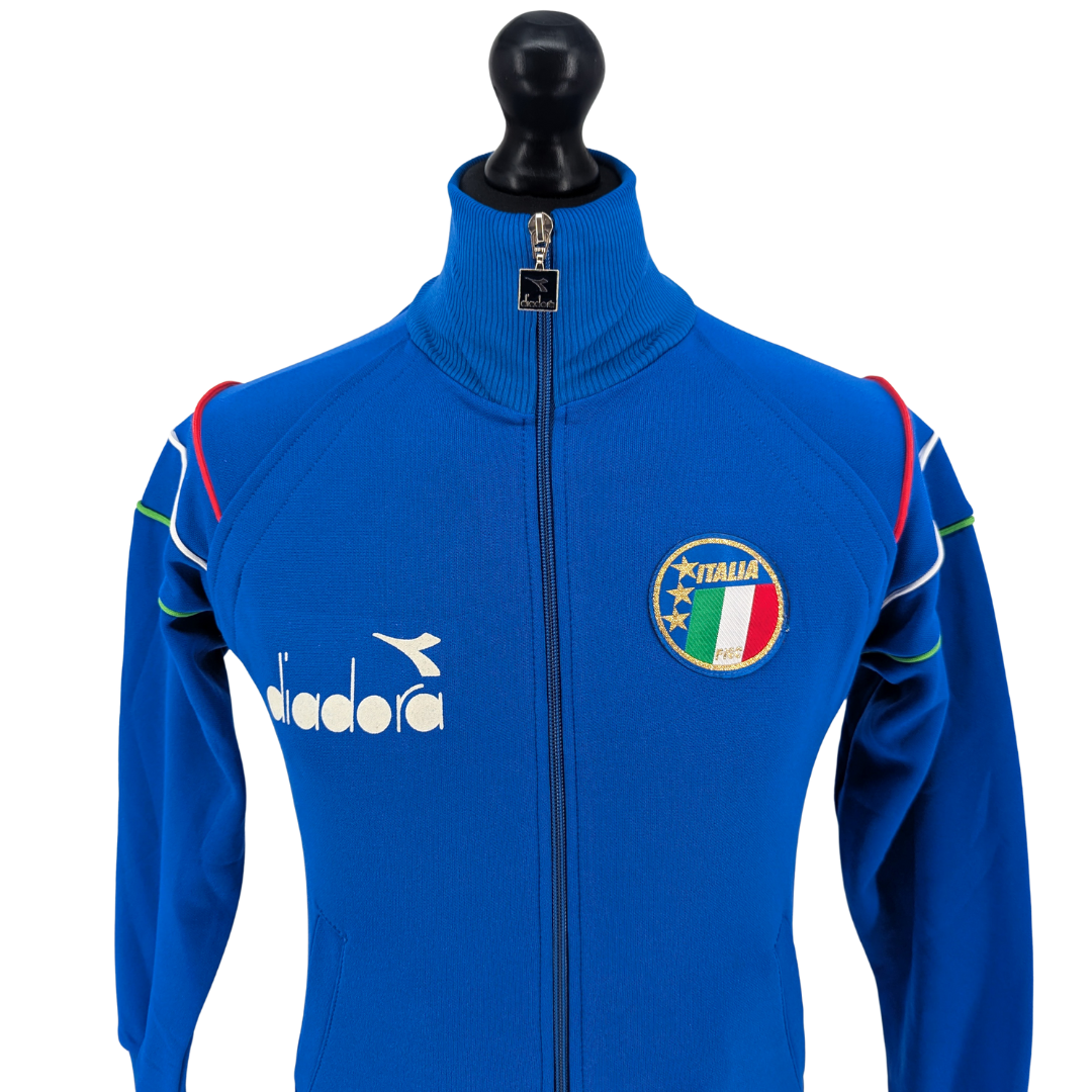 Italy training football jacket 1986/88 - (XS)