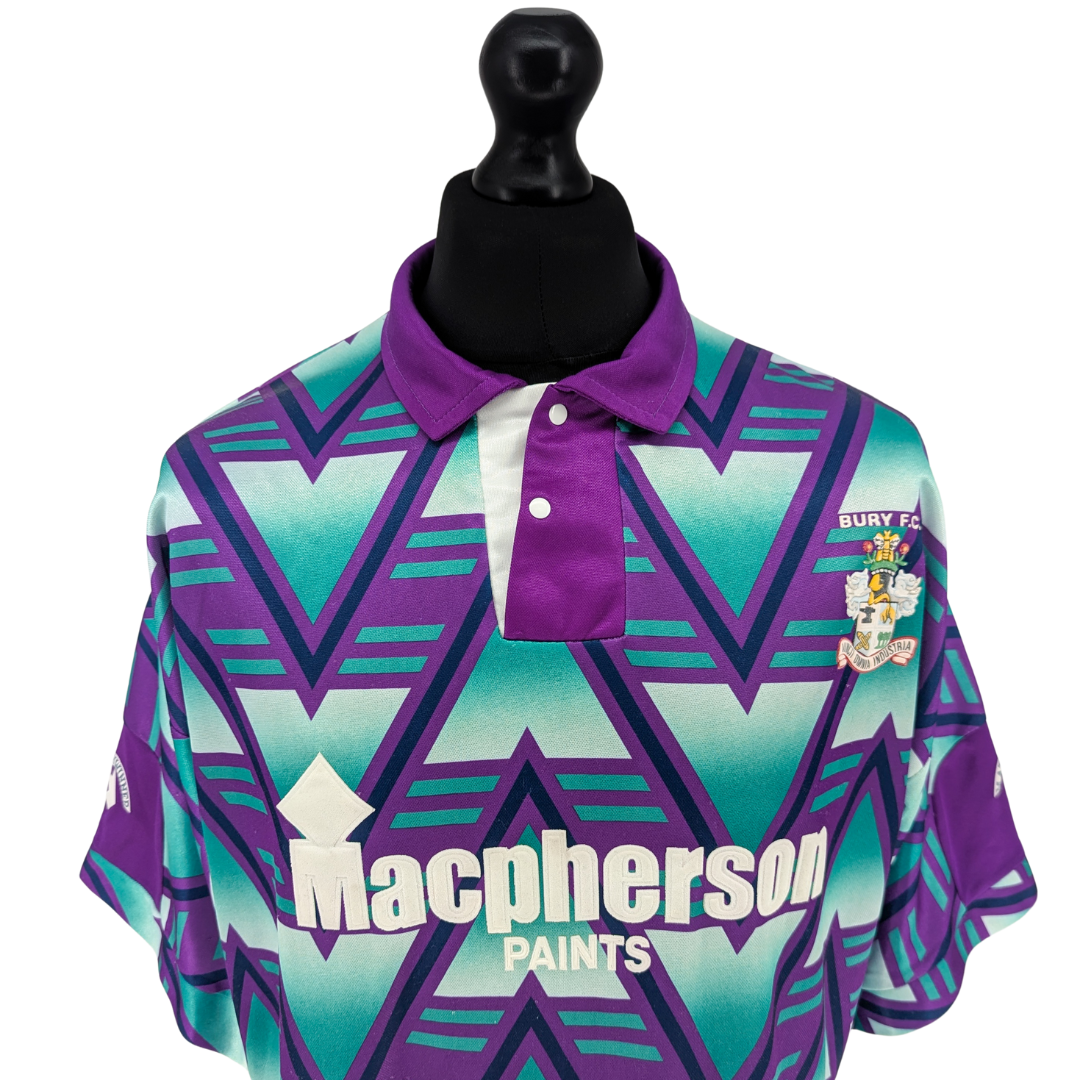Bury away football shirt 1992/93