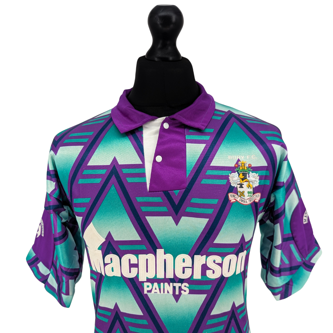 Bury away football shirt 1992/93