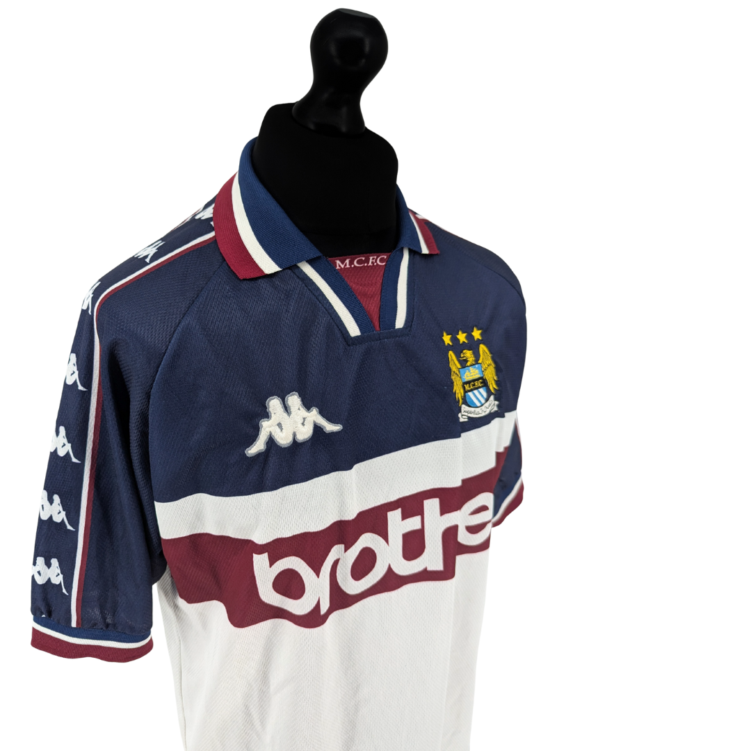 Manchester City away football shirt 1997/99 - (L)