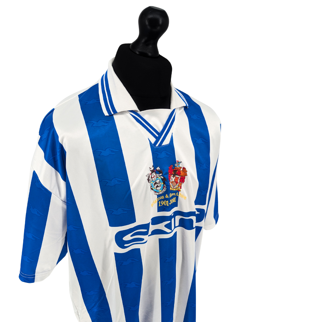Brighton & Hove Albion home football shirt 2001/02 - (XXL)