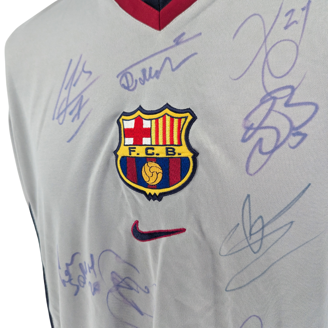 Barcelona signed away football shirt 1998/01 - (XL)