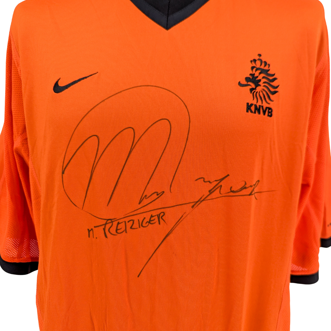 Netherlands signed home football shirt 2000/02 - (XL)