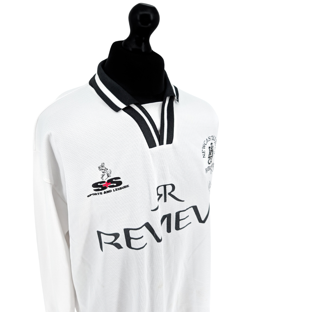 Newcastle Town signed away football shirt 2004/06 - (L)