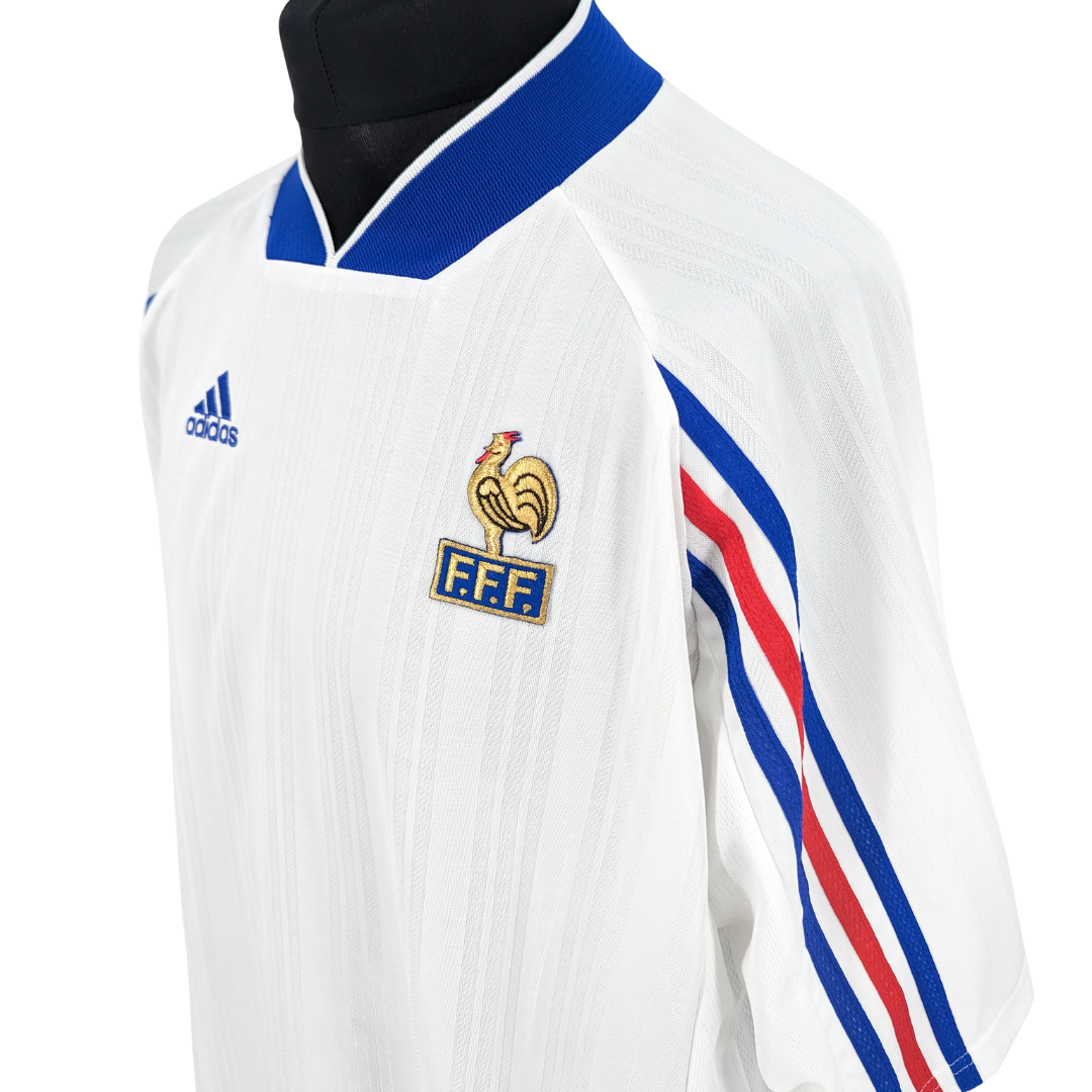 France U18 away football shirt 1998/99