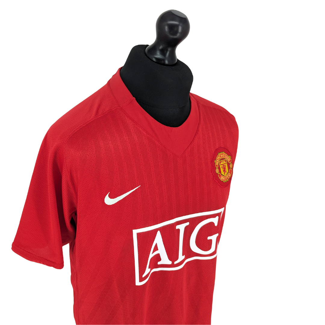 Manchester United home football shirt 2007/09