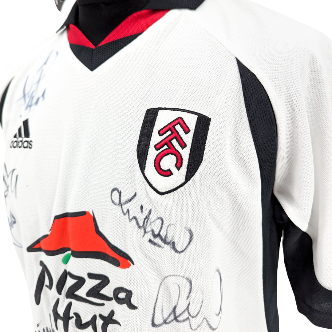 Fulham signed home football shirt 2001/02