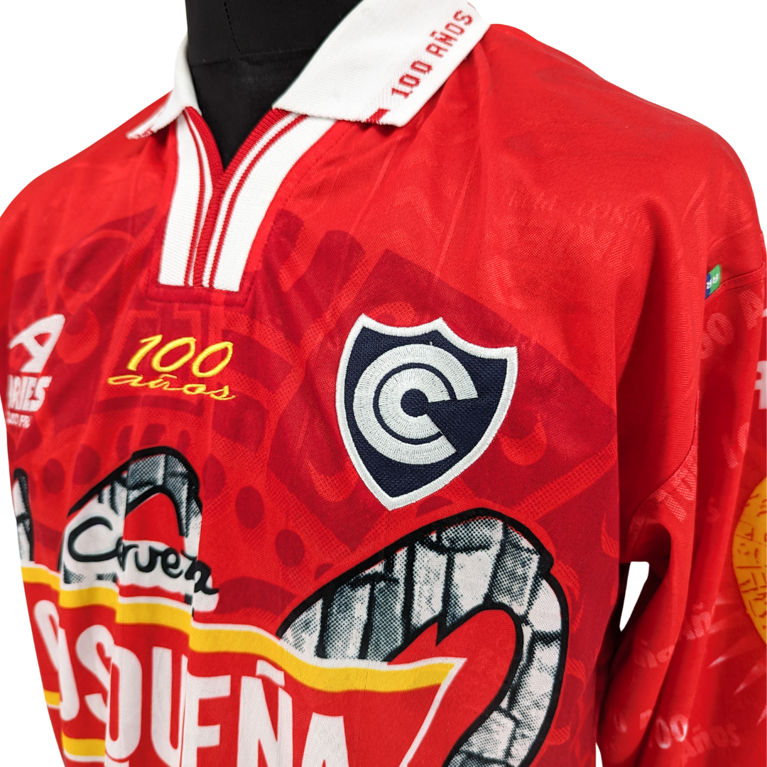 Club Cienciano centenary home football shirt 2001/02