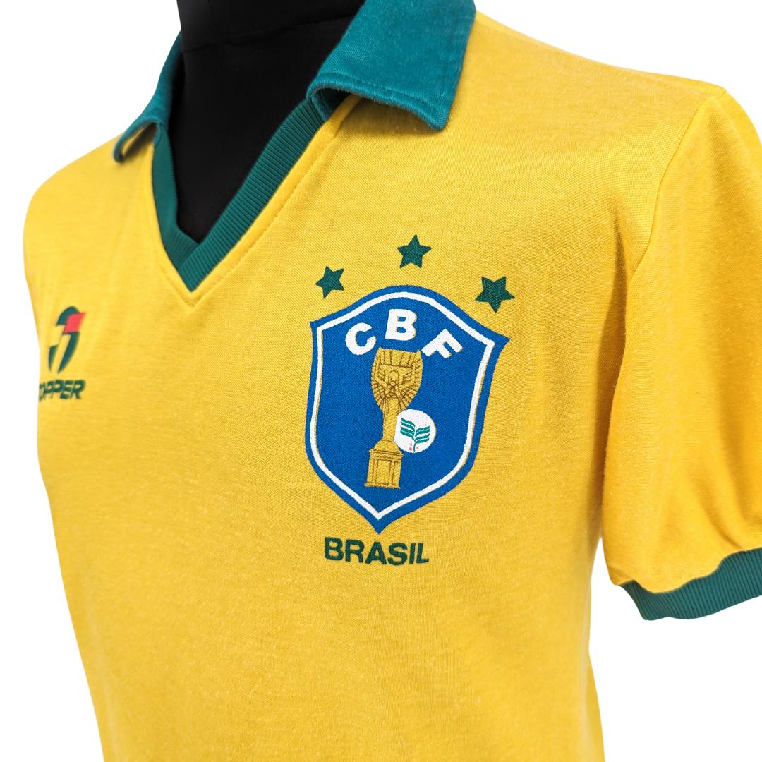 Brazil home football shirt 1985/88 - (S)