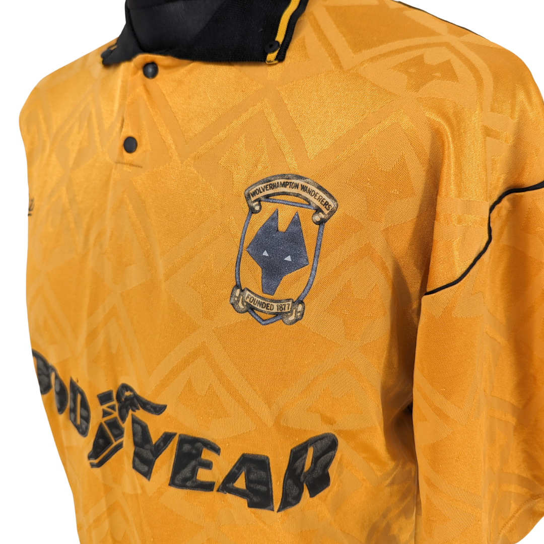Wolverhampton Wanderers home football shirt 1990/92 - (L)