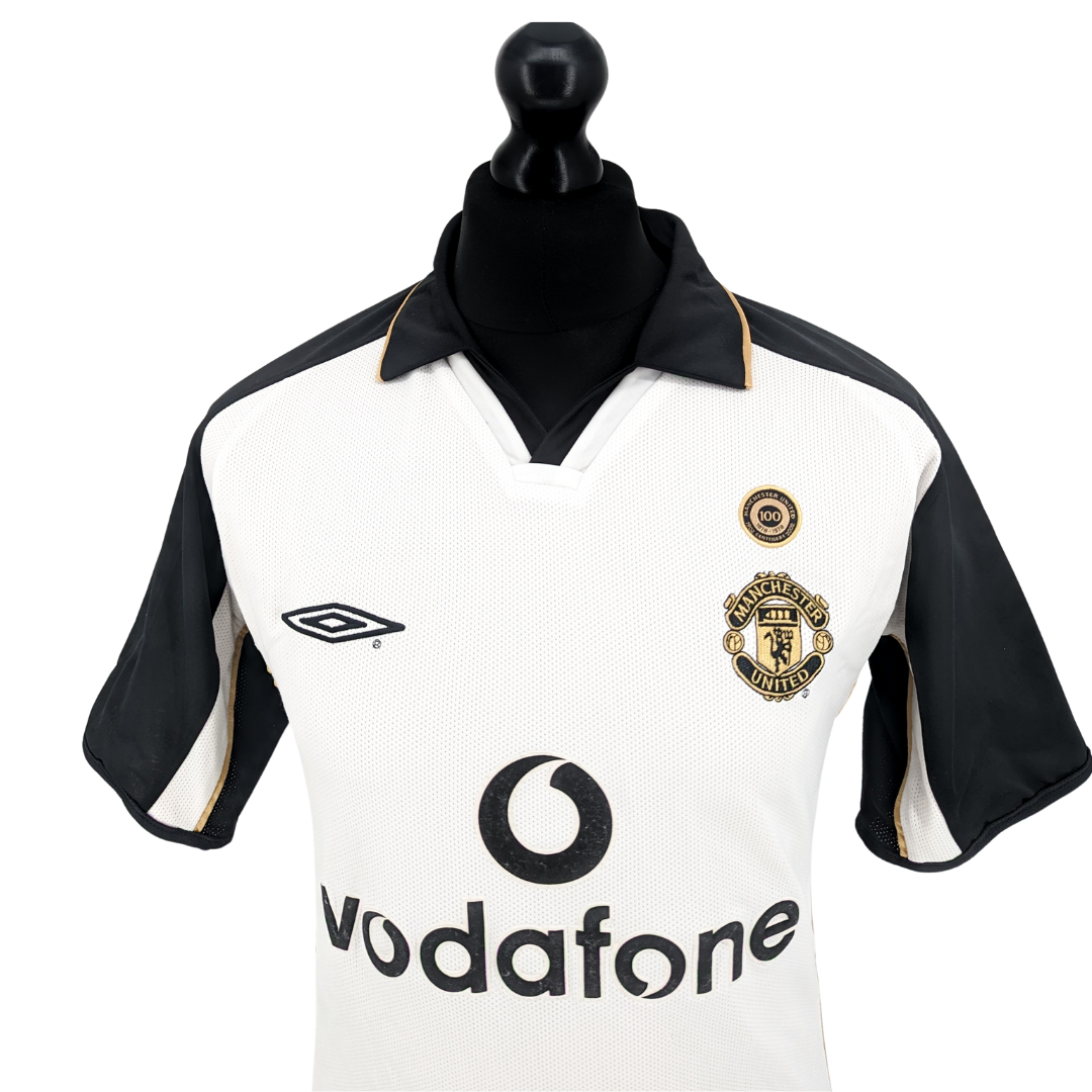 Manchester United centenary away football shirt 2001/02