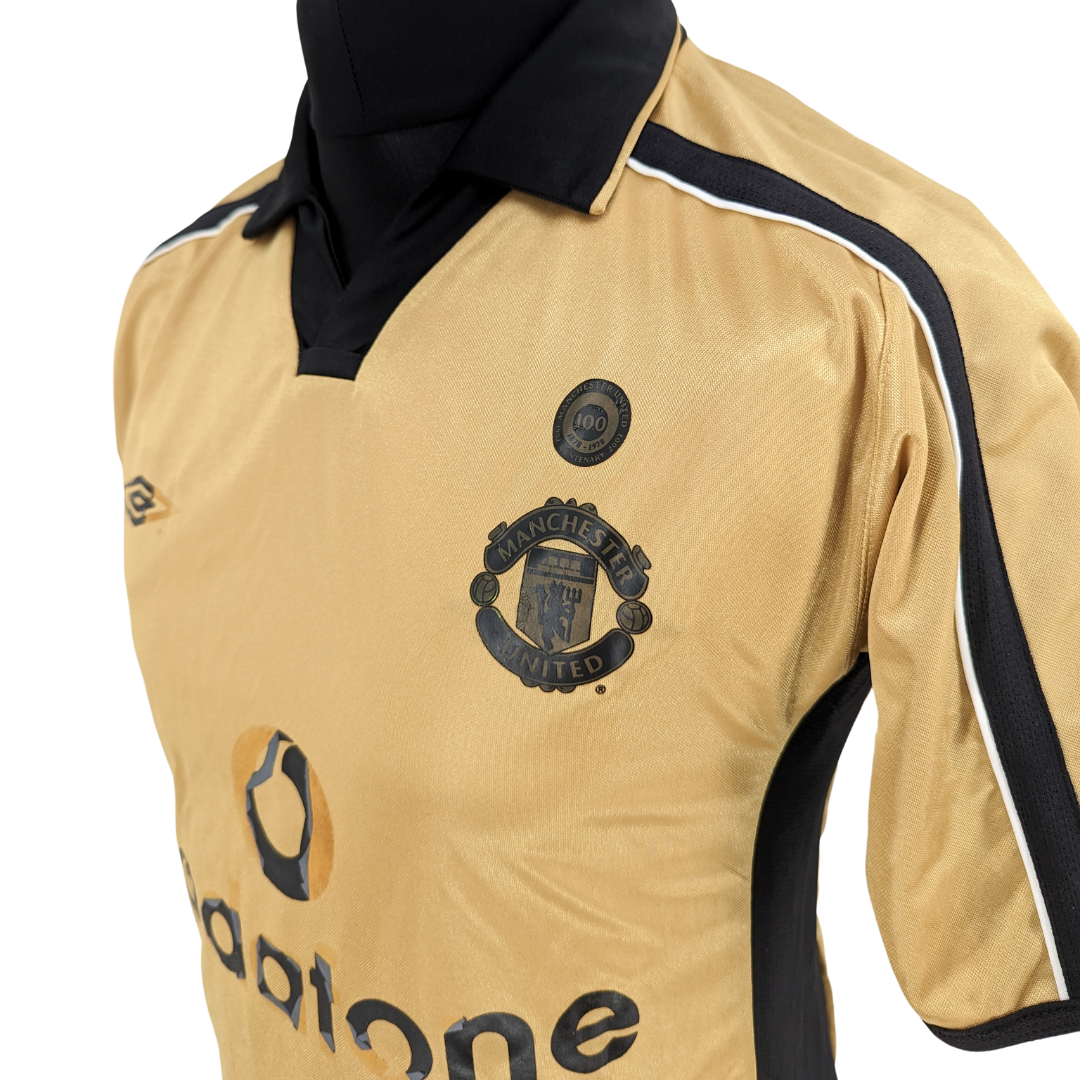 Manchester United centenary away football shirt 2001/02