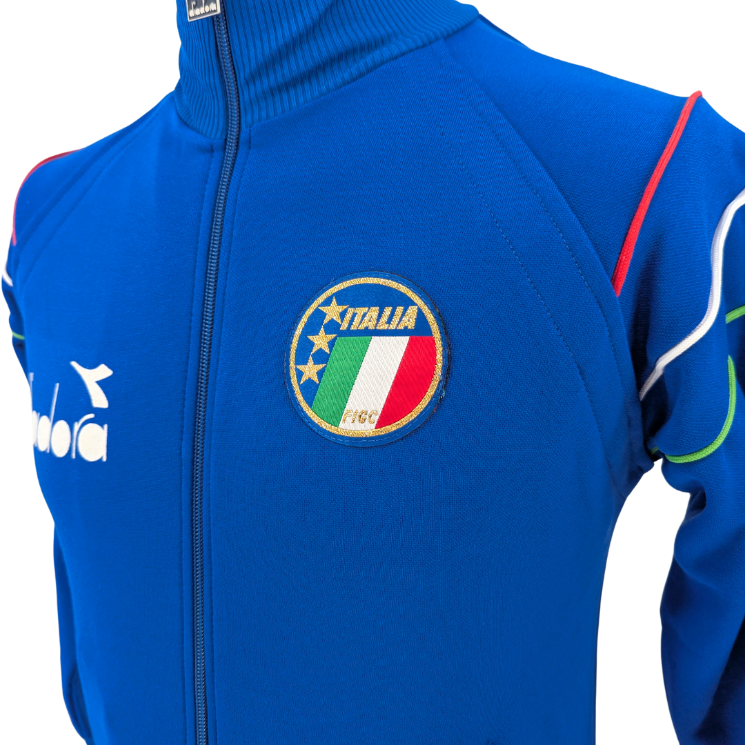 Italy training football jacket 1986/88 - (XS)