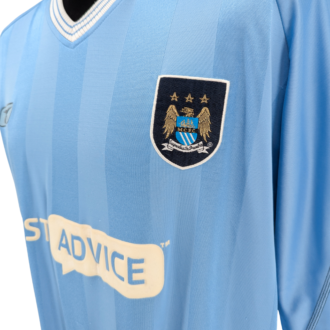 Manchester City home football shirt 2003/04 - (XXL)