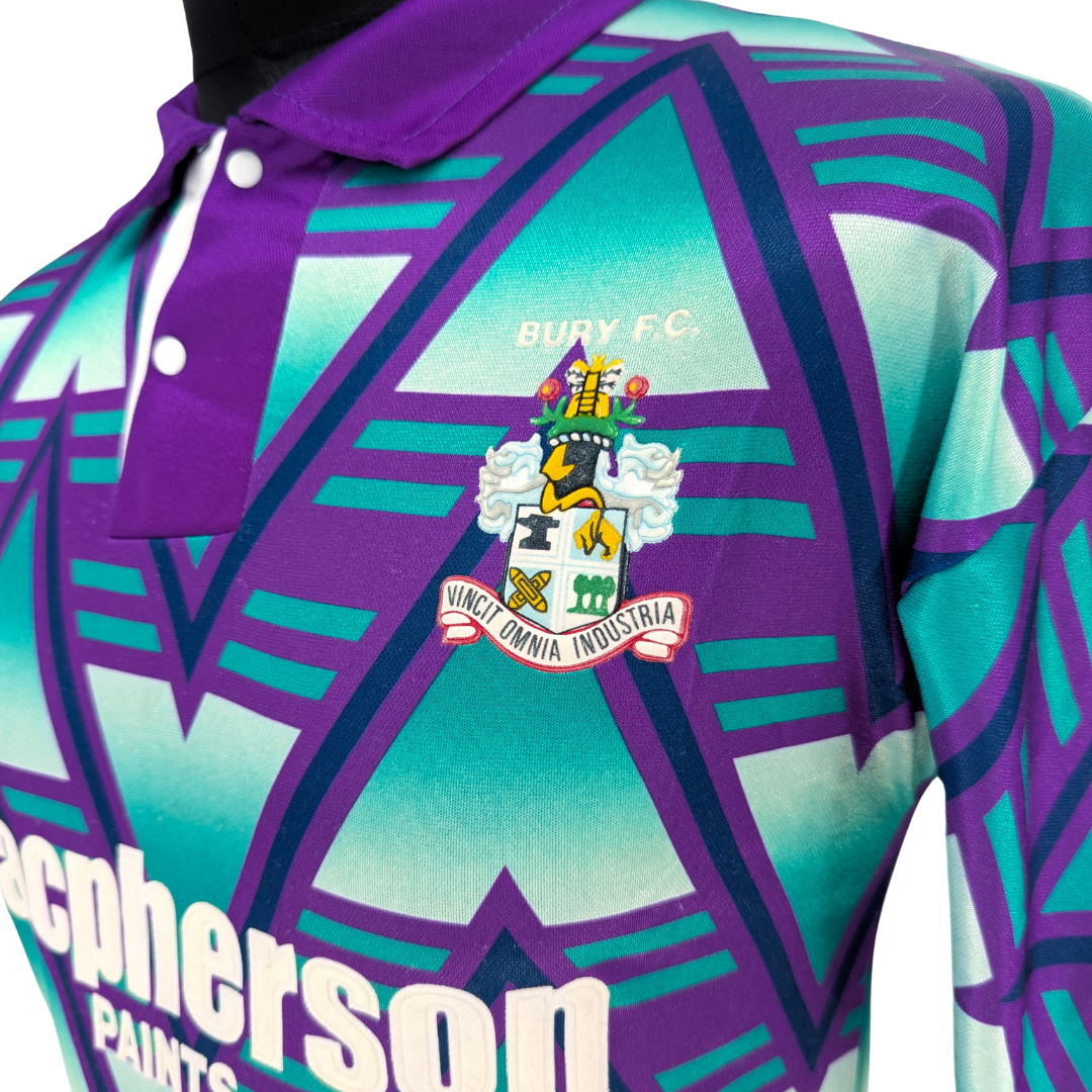 Bury away football shirt 1992/93