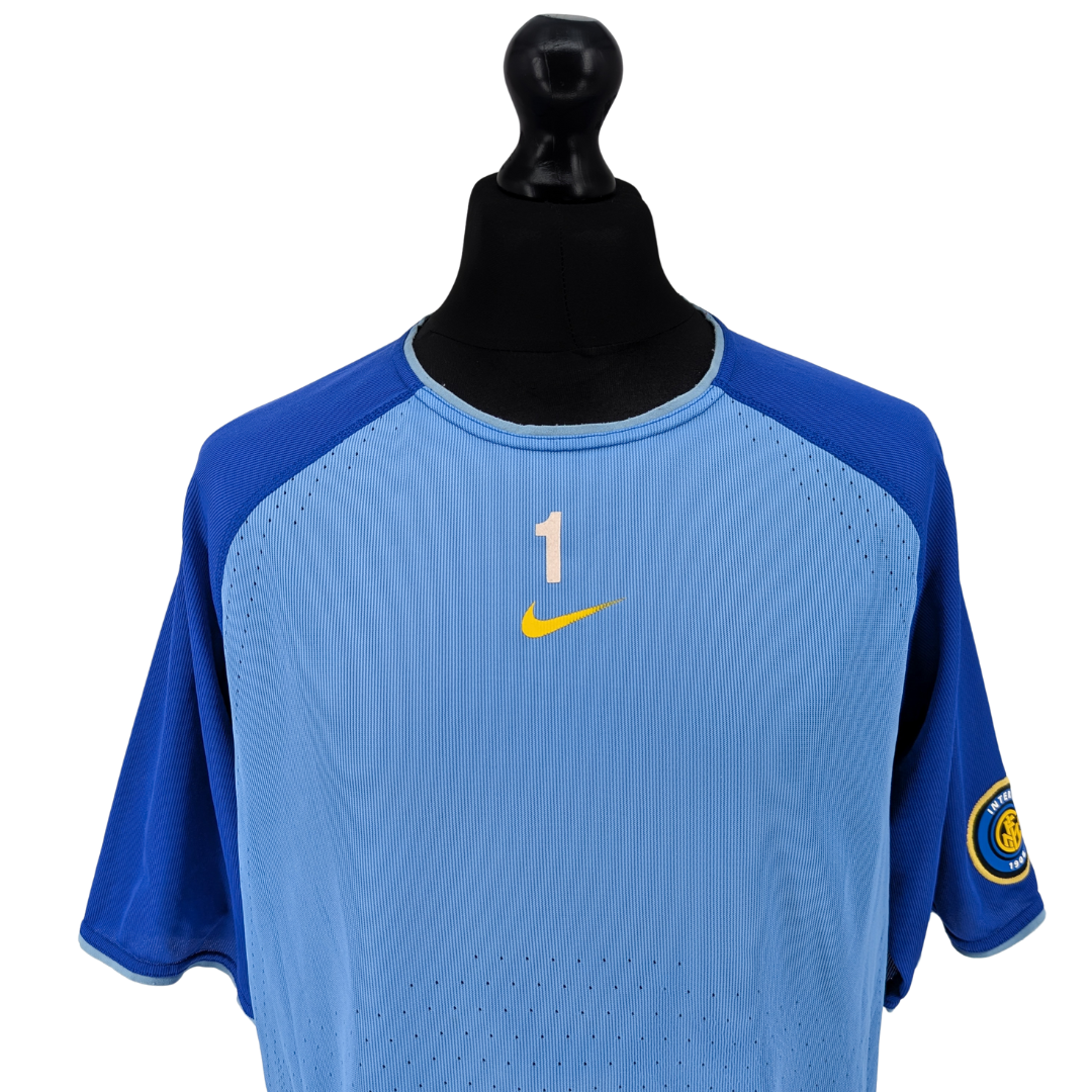 Inter Milan goalkeeper training football shirt 2000/01 - (XL)