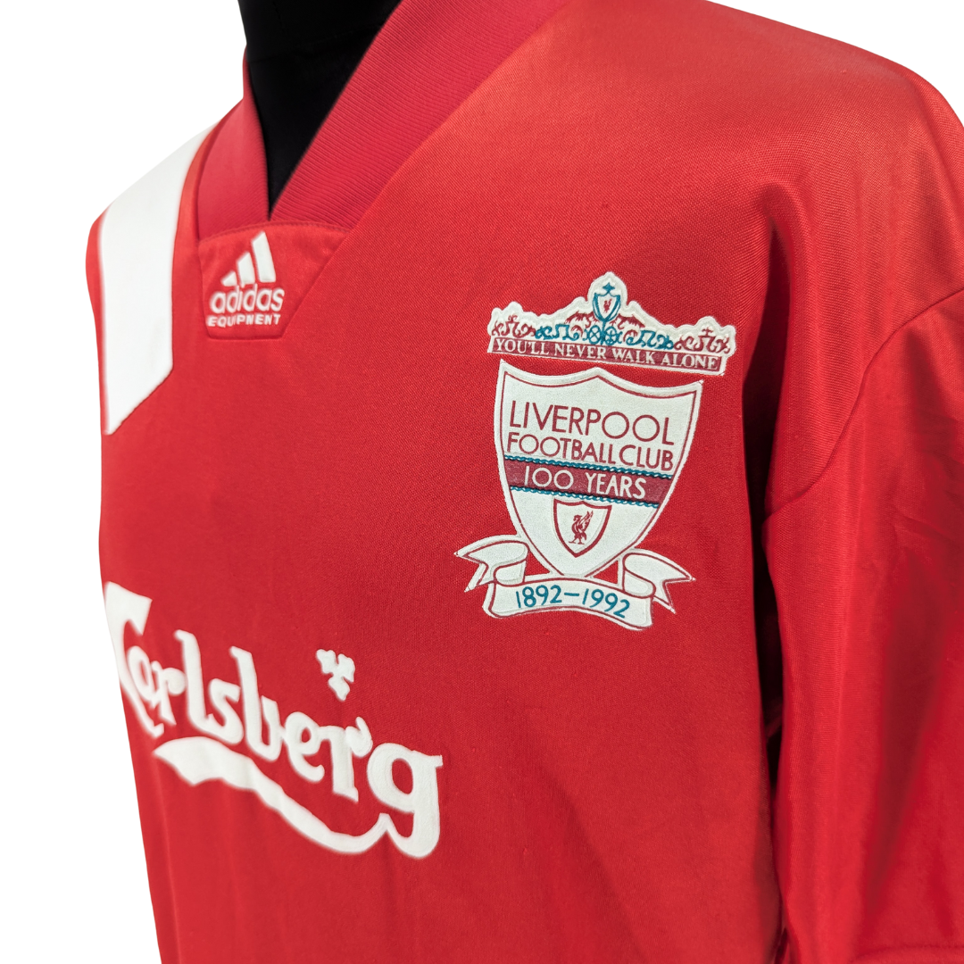 Liverpool home football shirt 1992/93 - (XL)