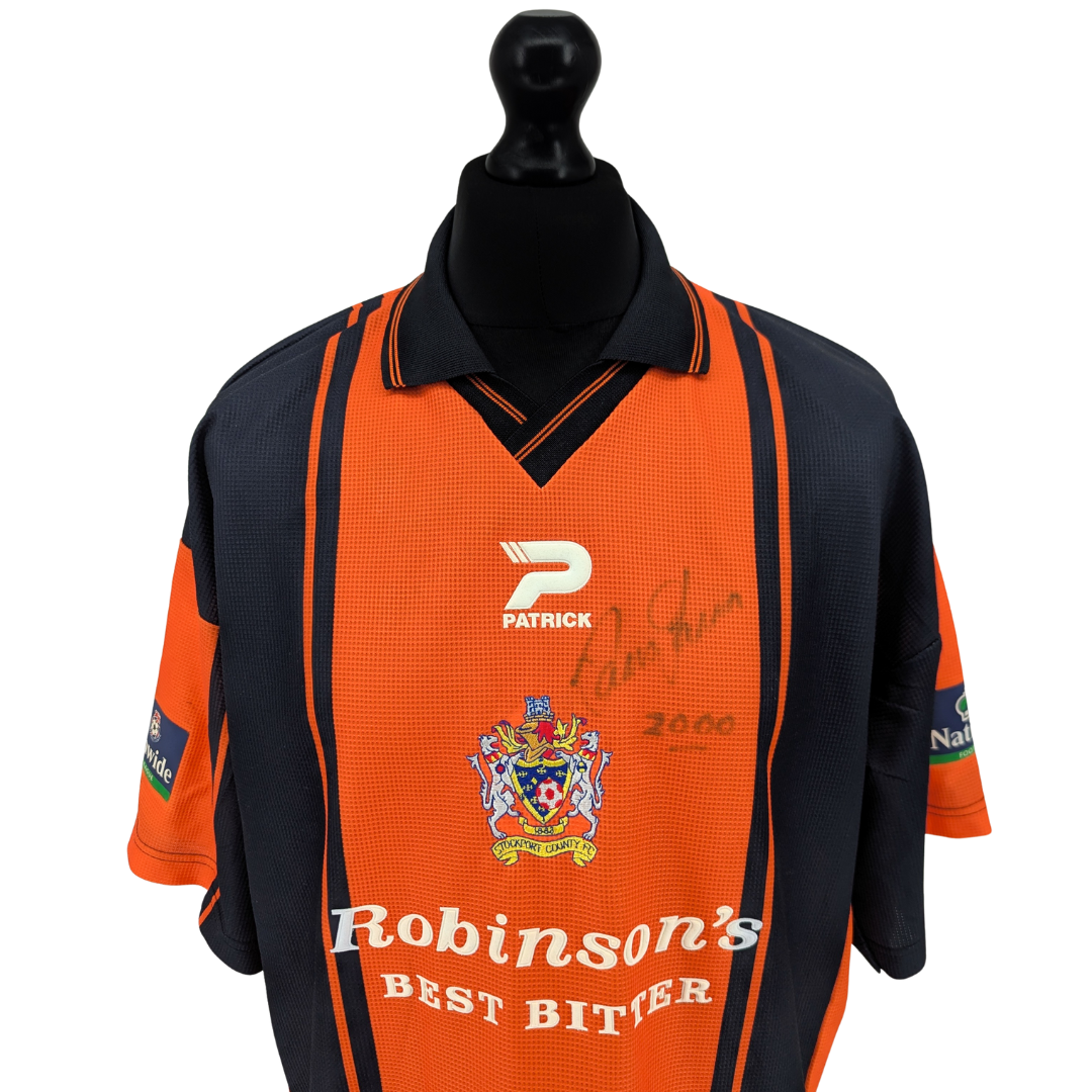 Stockport County signed away football shirt 1999/00 - (L)