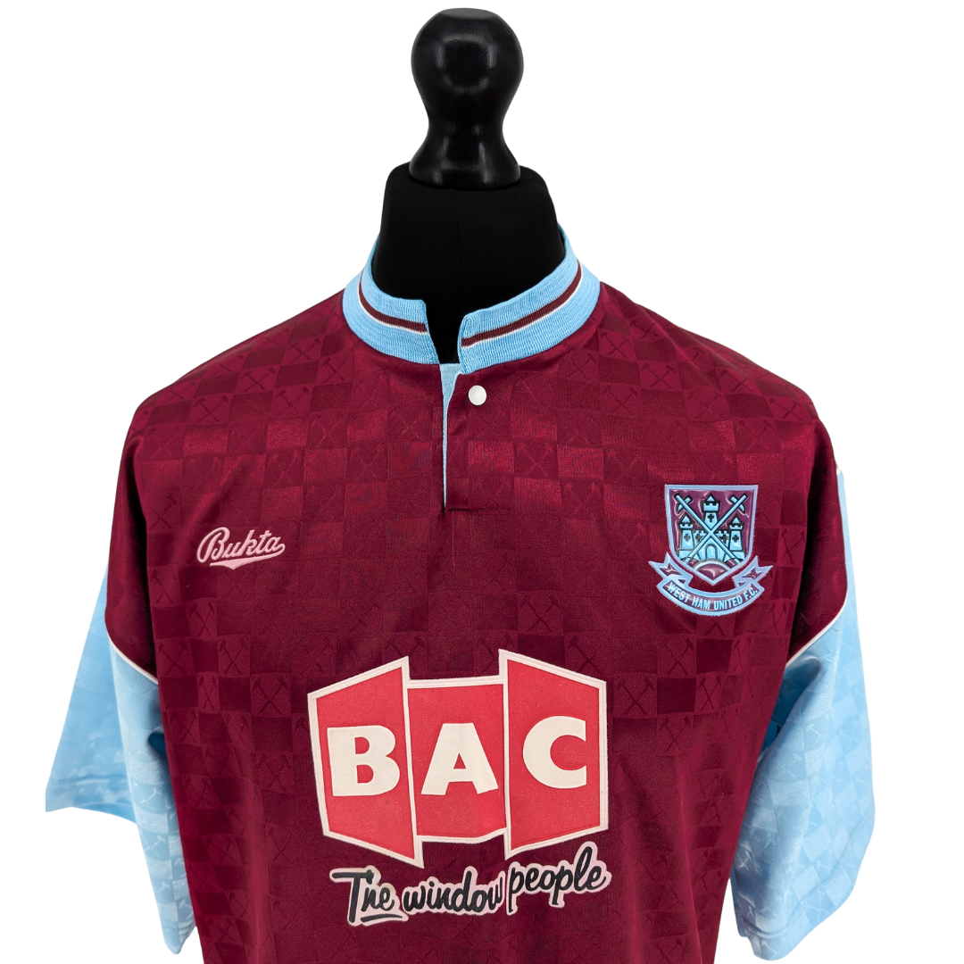 West Ham United home football shirt 1990/91 - (M)