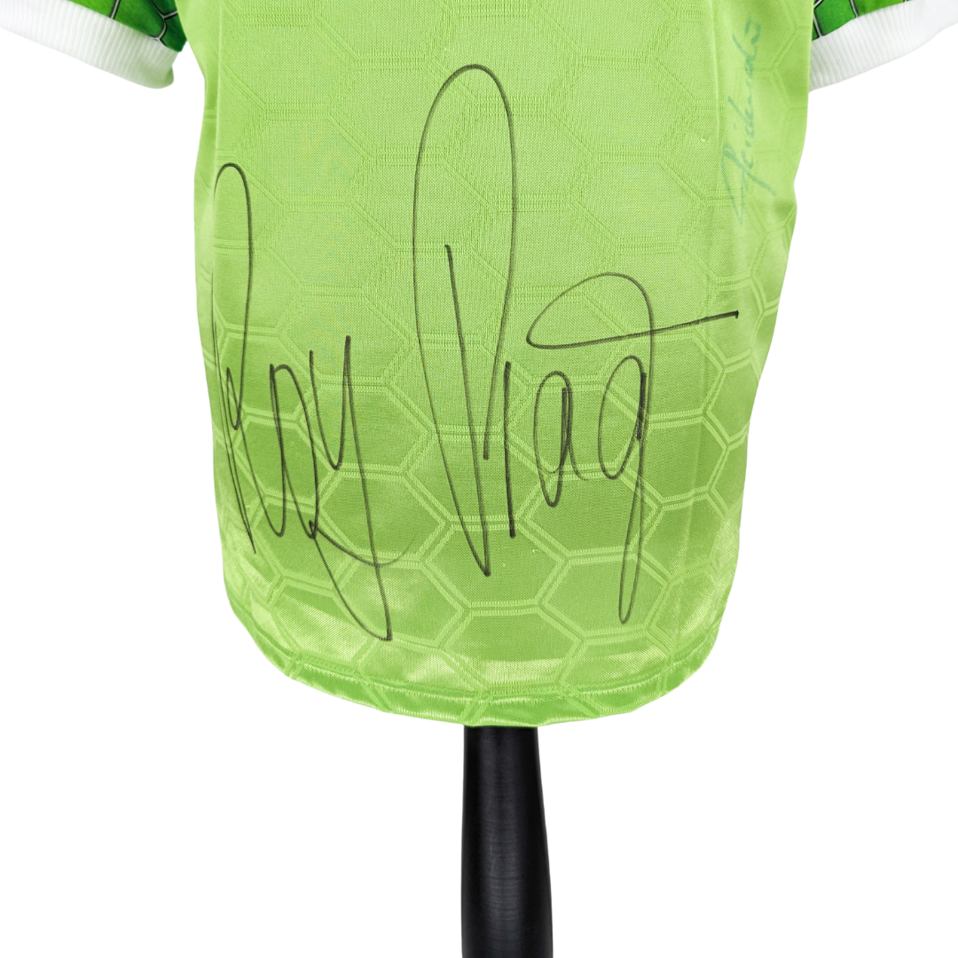 Wolfsburg signed home football shirt 1997/98